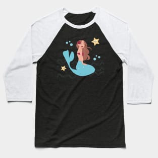 This mermaid is having fun! Baseball T-Shirt